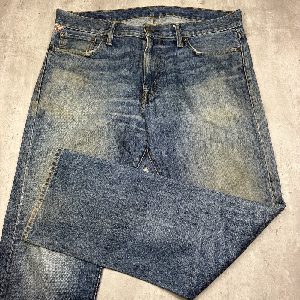 Denim & Supply Ralph Lauren Slouch Relaxed Fit Faded Wash Jeans Fits 38x32 USA
